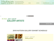 Tablet Screenshot of hutsongallery.net